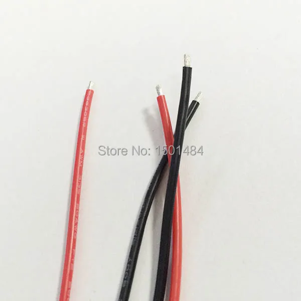 

16 AWG Wire Flexible Stranded Copper Cables for RC 2m Gauge Silicone black and red