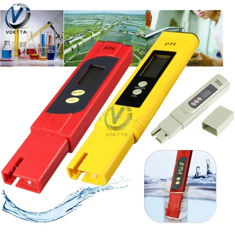 New Protable LCD Digital PH Meter Pen of Tester accuracy 0.01 Aquarium Pool Water Wine Urine automatic calibration Test Tool