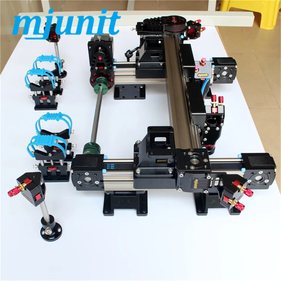 

mjunit 900x900mm stroke High speed guideway Belt drive linear actuator motion stage slide laser cutting parts one head