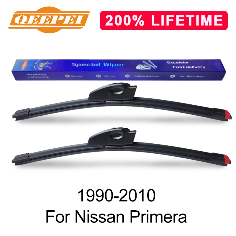 

QEEPEI Replace Wiper Blade For Nissan Primera 1990-2010 Silicone Rubber Windshield Windscreen Wiper Auto Car Accessories