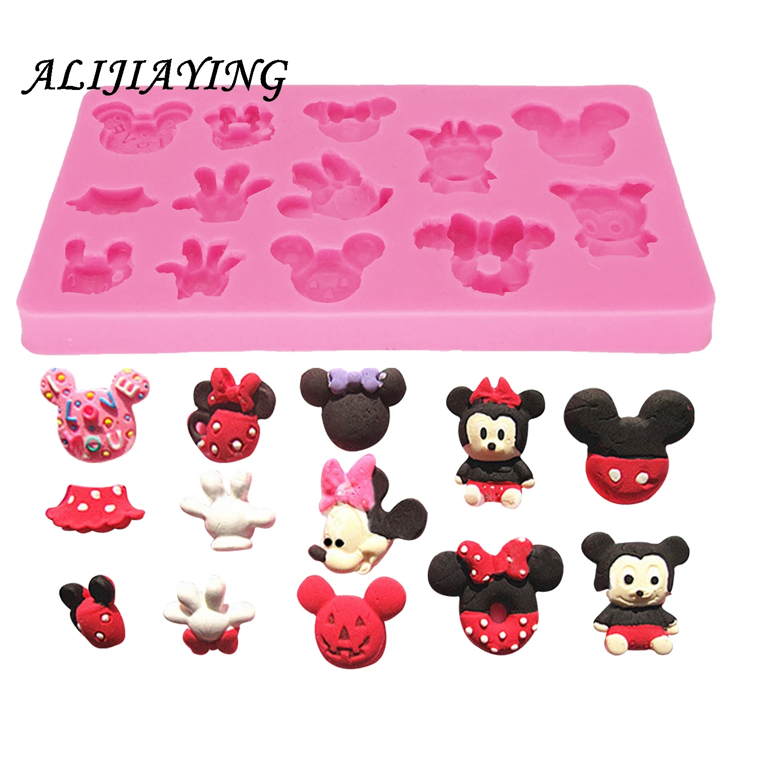 Mouse silicone mold cake decorating tools Sugarpaste Craft Bakeware Fondant chocolate moulds D0329