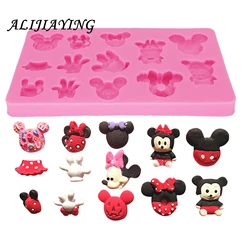 Mouse silicone mold cake decorating tools Sugarpaste Craft Bakeware Fondant chocolate moulds D0329