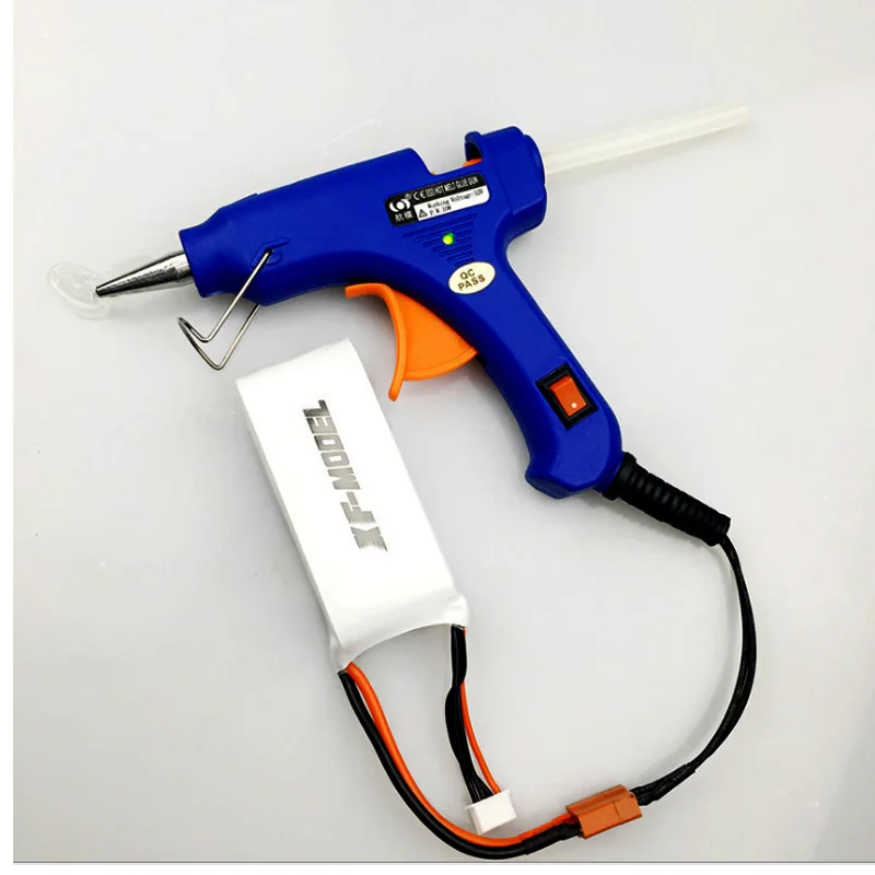 3S 12V Hot Melt Glue Gun W/ 2x 7MM*200MM Glue Sticks DIY Thermo Mini Adhesive Glue gun Repair Heat Tools for RC DIY Toys