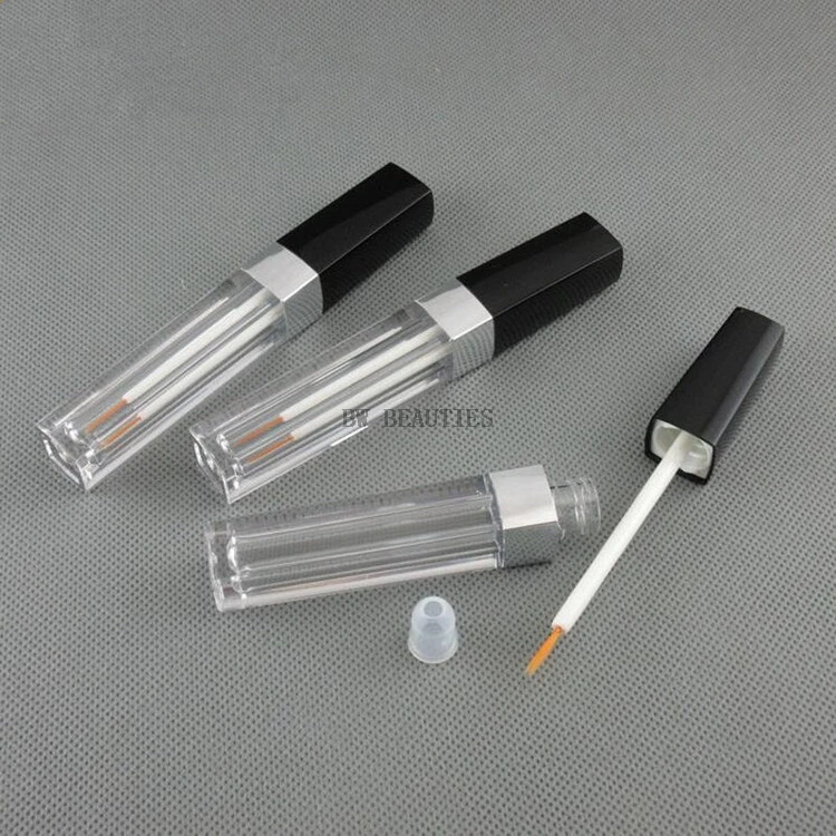 200Pcs/Lot 3.5ml Clear lucency Plastic eyeliner packaging Containers Originales New Style Square Liquid eyeliner Empty Bottles