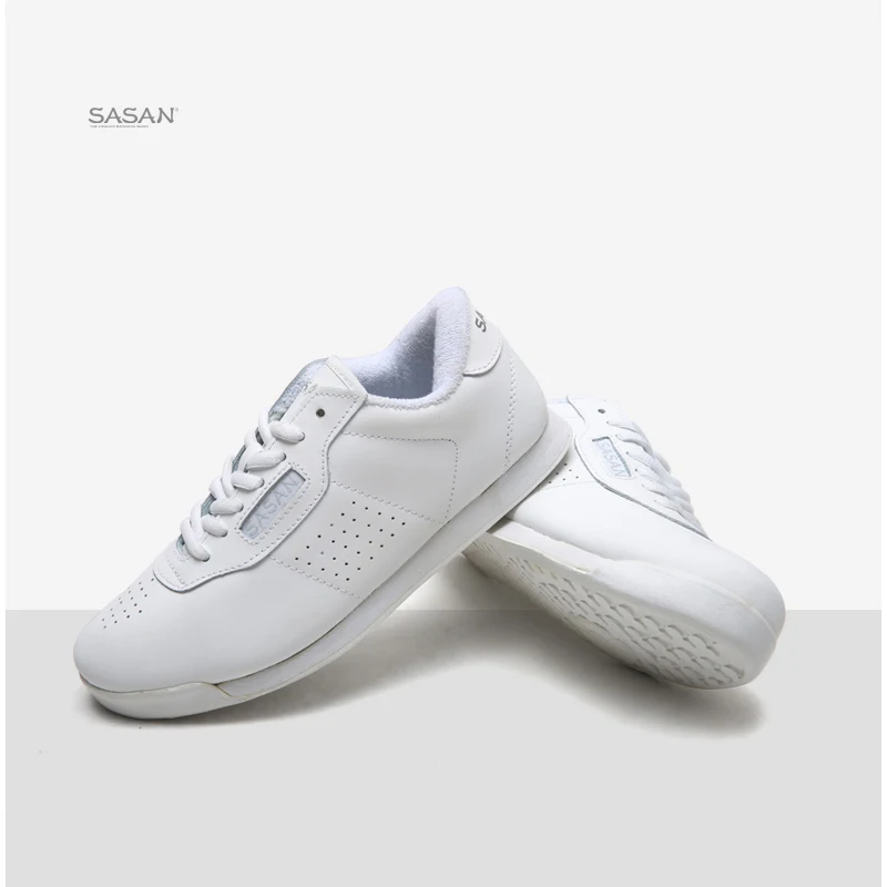 SASAN-zapatos blancos de entrenamiento aeróbico para hombre y mujer, calzado de baile de competición, venta al por mayor, 8880