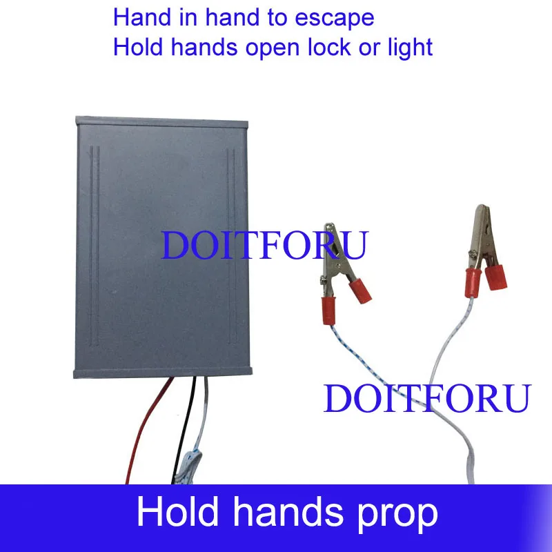 Room escape game puzzle Cross fire prop keep the metal ring crossing track to unlock anti-cheating Iron ring slideway