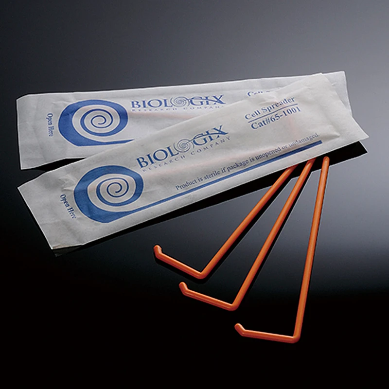 10 PCS Gamma Sterile Disposable L-shaped Cell Spreaders