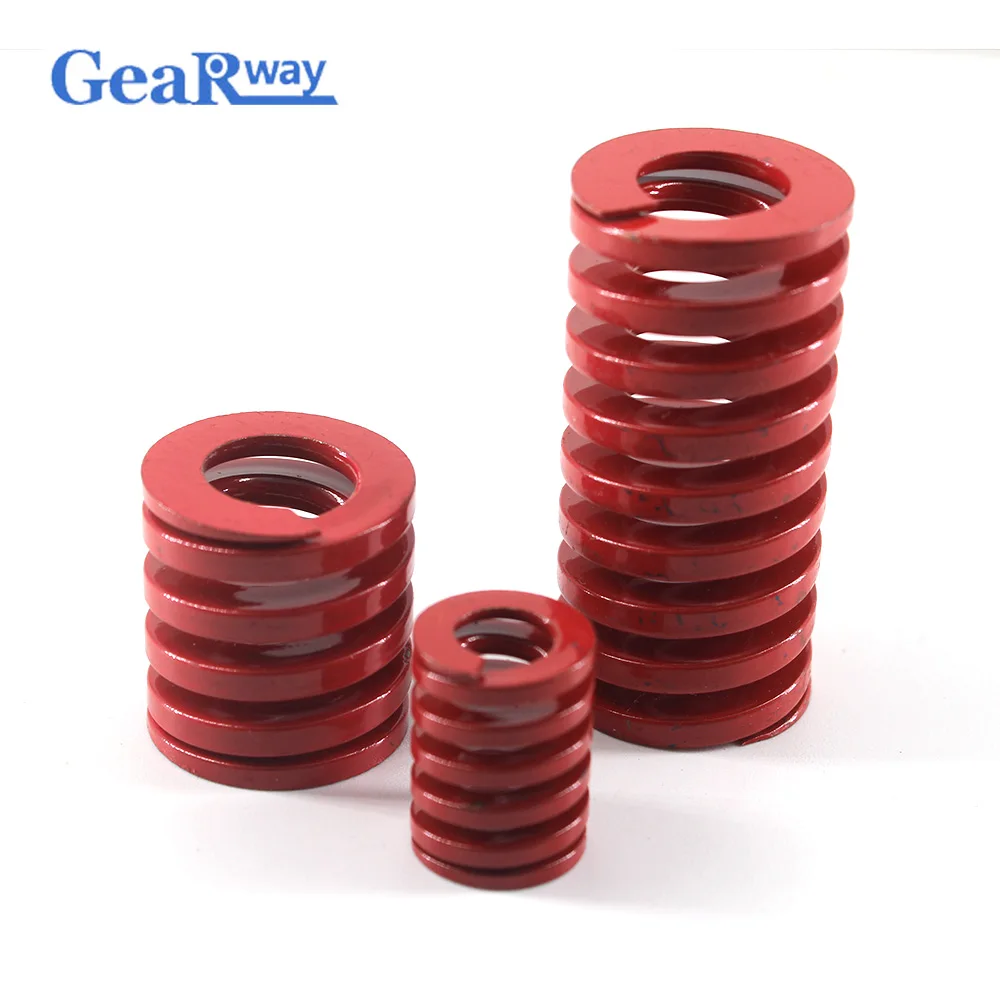 Red Compression Spring TM35x35/35x40/35x45/35x60/35x65mm Medium Loading Spiral Stamping Compression Die Spring