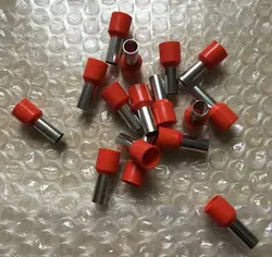 100pcs E10-12 E10-18 Tube insulating Insulated terminals 10.0MM2 Insulated Cord End Terminal Wire Ferrules