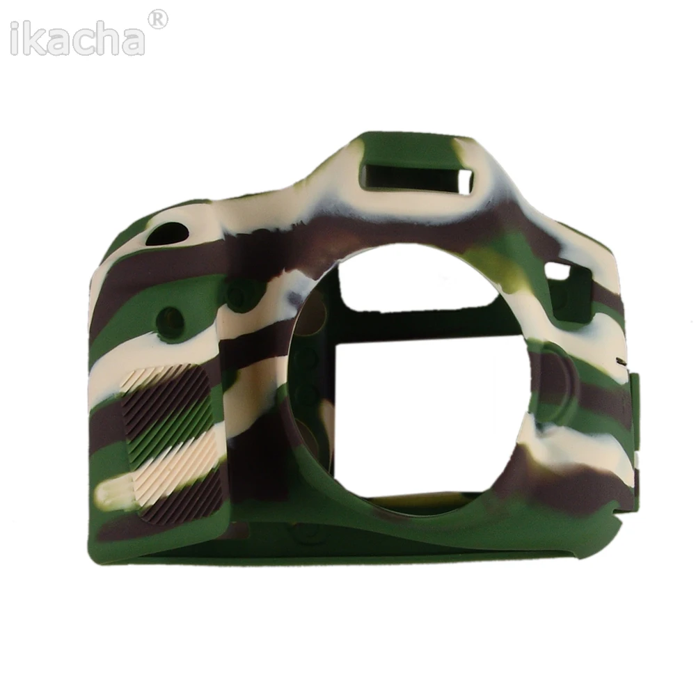 لينة سيليكون القضية لكانون 80d كاميرا فيديو حقيبة الكاميرا حالة المطاط واقية الجسم غطاء الجلد