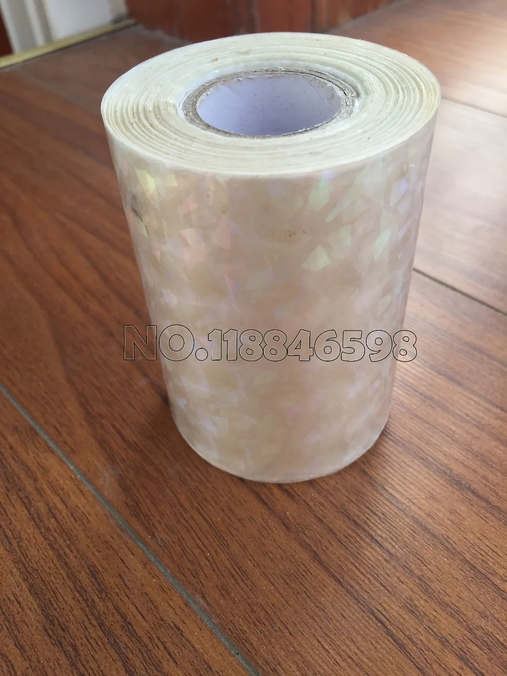 New Style Holographic Foil Plain Transparent Hot Stamping On Paper or Plastic 8cm x 120m/Lot DIY Package Box