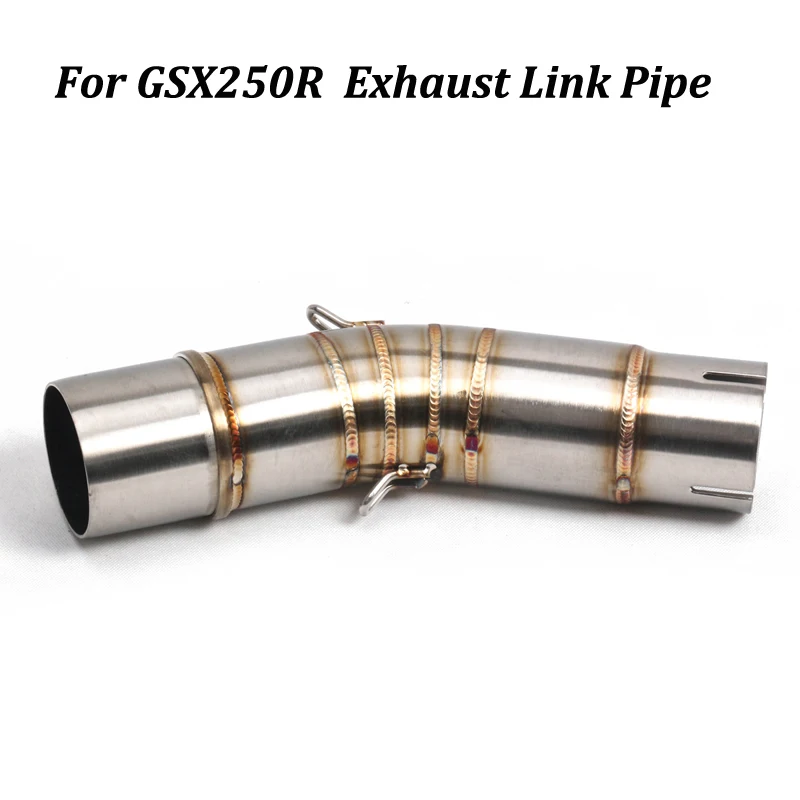 For Suzuki GSX250R Motorcycle Exhaust Muffler Modified Middle Connection Stainless Steel Link Pipe Slip On