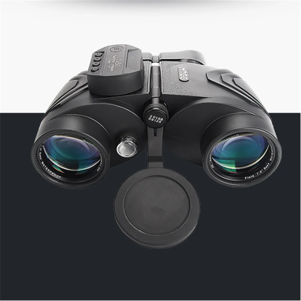 MOGE Nitrogen-filled Waterproof Anti-fog 7X50mm Binoculars HD High-definition with Electronic Compass BAK4 Telescope