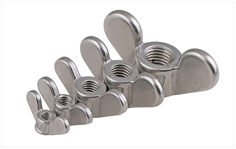 304 stainless steel special-shaped screw nut, butterfly nut, horn screw cap, M4M5M6M8M10M12M16M20M24