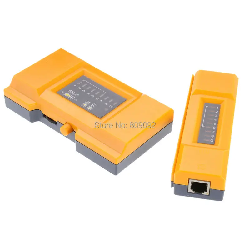 جودة عالية 668 المهنية RJ11 RJ45 Cat5 Cat6 يده شبكة كابل الهاتف تستر كاشف المقتفي أداة كيت #6