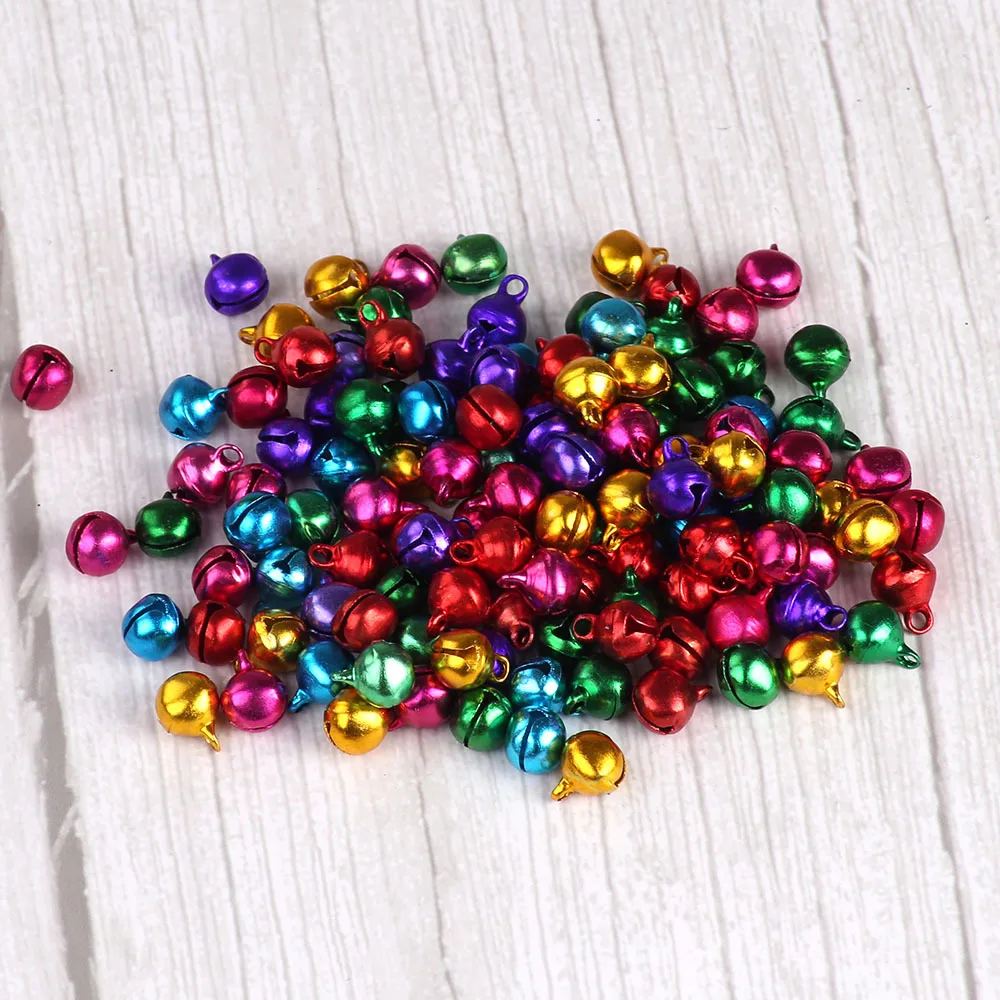 10mm 5000pcs Jingle Bells Mixed Color Bells For Craft Small Festival Christmas Crafts Decoration Accessories timbre campanellini