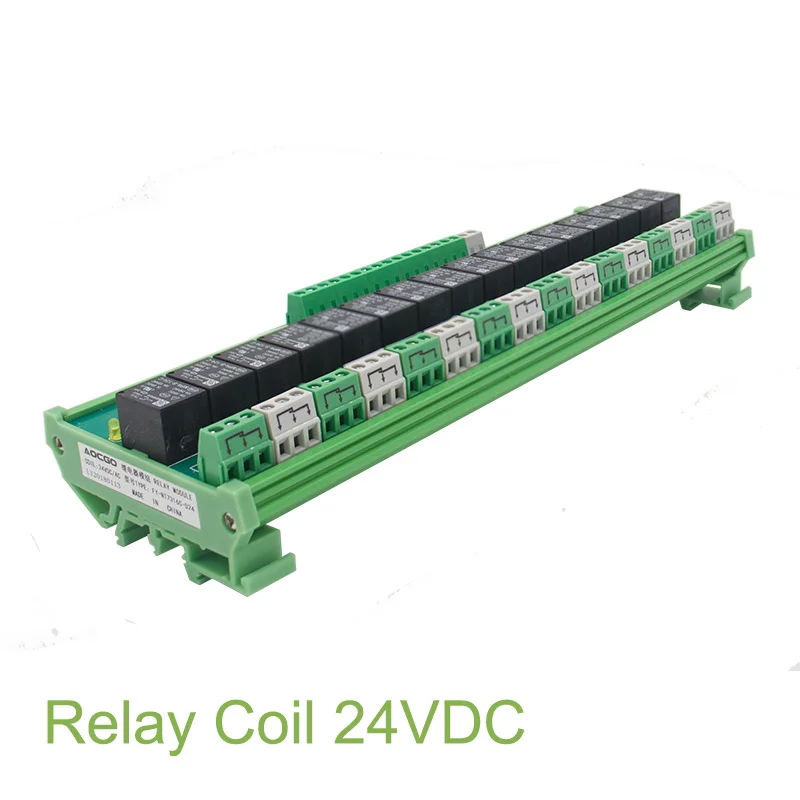 16 Channel T73 Interface Relay Module 24VDC DIN Rail Panel Mount