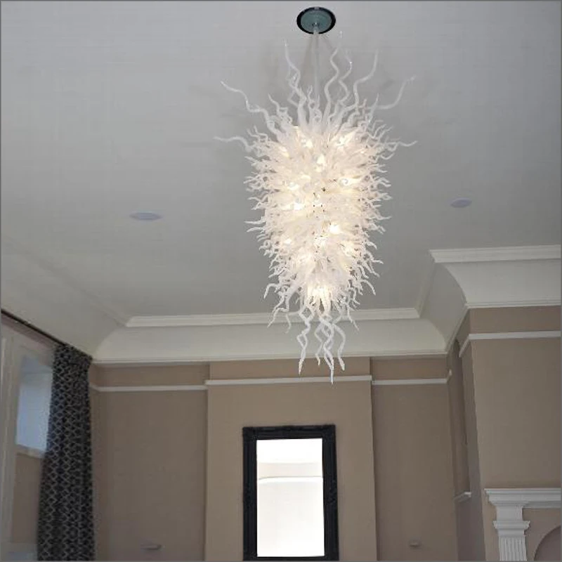 

Art Decorative Designer Glass Pendant Lamps Top Design Colored Handmade Blown Glass Big Chandelier