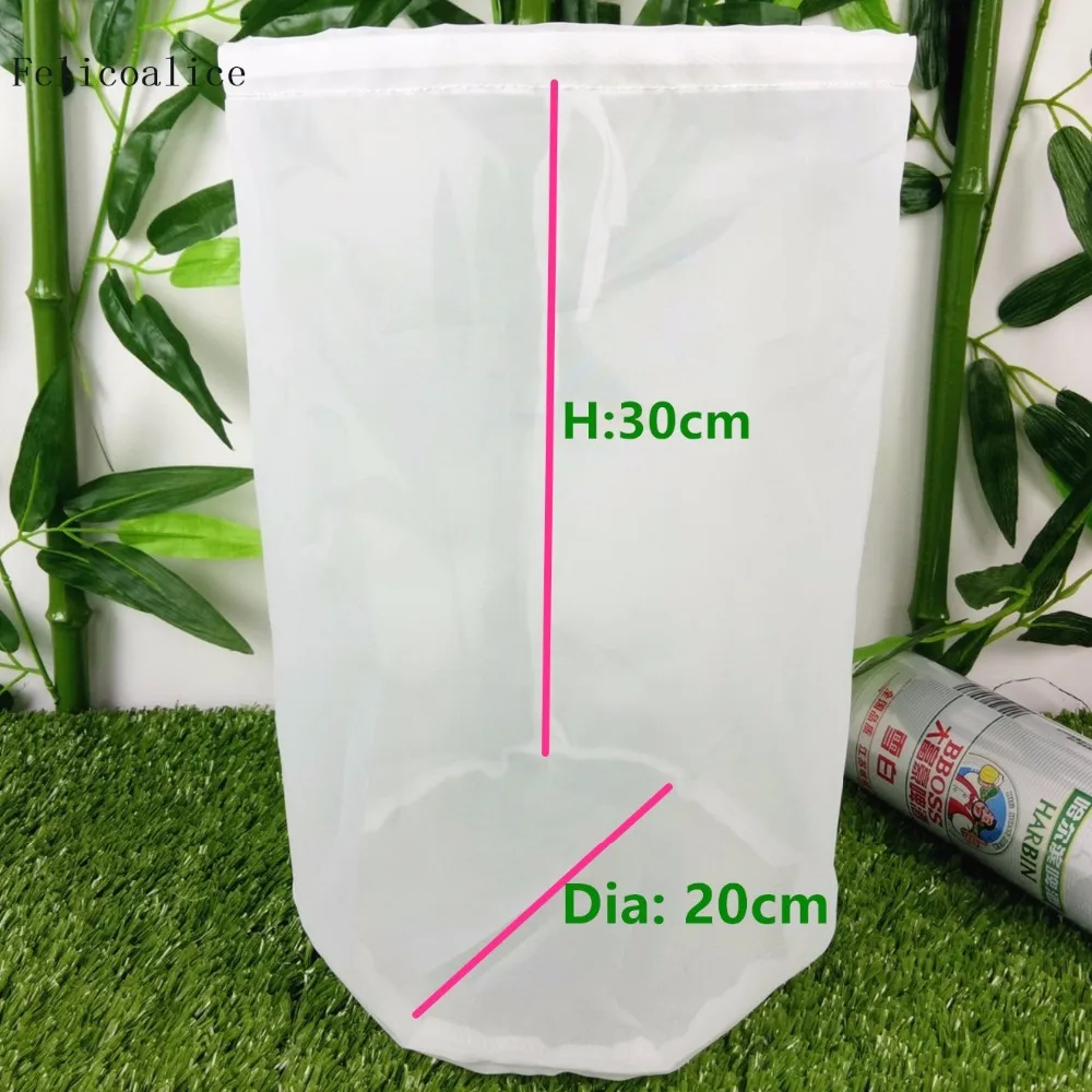 A Type Home Brew Filter Bag Brewing Reusable Wort Fine Mesh Grain Filter Bag For Malt Boiling 1PCS