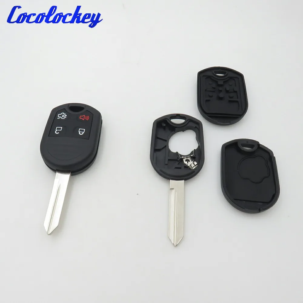 

Cocolockey 4 Button Remote Car Key Shell For Ford Mercury Mariner Lilan Lincoln Navigator MKX MKZ Edge Fusion Mustang Taurus