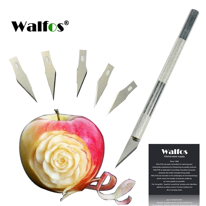 6 Blades Wood Carving Tools Fruit Food Craft Sculpture Engraving Knife Scalpel DIY Cutting Tool PCB Repair