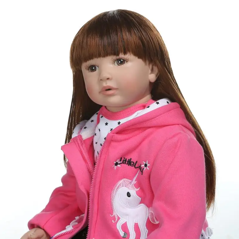 Gemelli da 24 pollici Baby Girl Doll con peluche Bambole Reborn da 60 cm Bambole in vinile morbido silicone Compagno di giochi per bambini Giocattoli per bambini Per bambini
