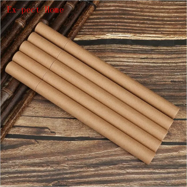 100pcs Kraft Paper Incense Tube Incense Barrel Small Storage Box for 10g/20g Joss Stick Convenient Carrying