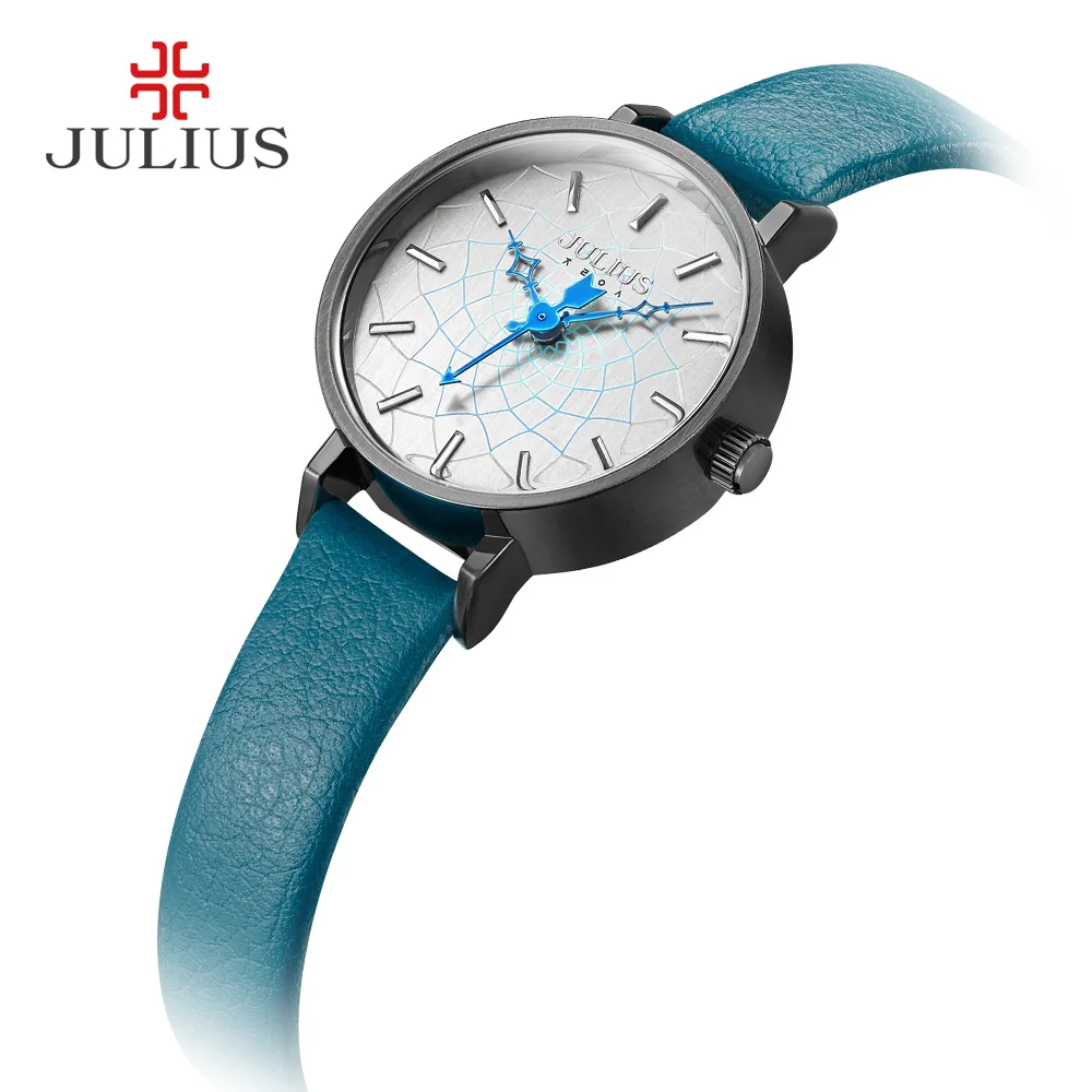 Julius Women's Wrist Watch With Leather Strap Elctronic Relojes for Girls Woche Women Dress Retro Vintage Clock JA-995