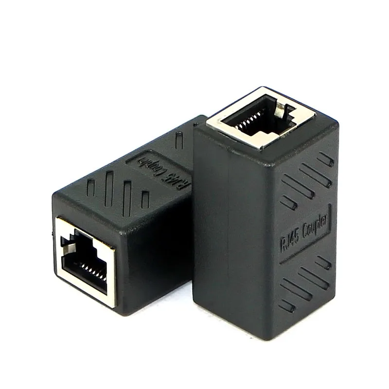 RJ45 cable connector, longer double-headed, straight through the network module, cable extension head