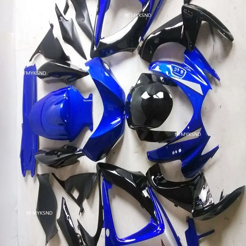 Motorcycle Fairing  for SUZUKI GSXR600 750 K6 06 07 black/blue GSXR 600 GSX-R750 2006 2007 ABS blue black Fairings