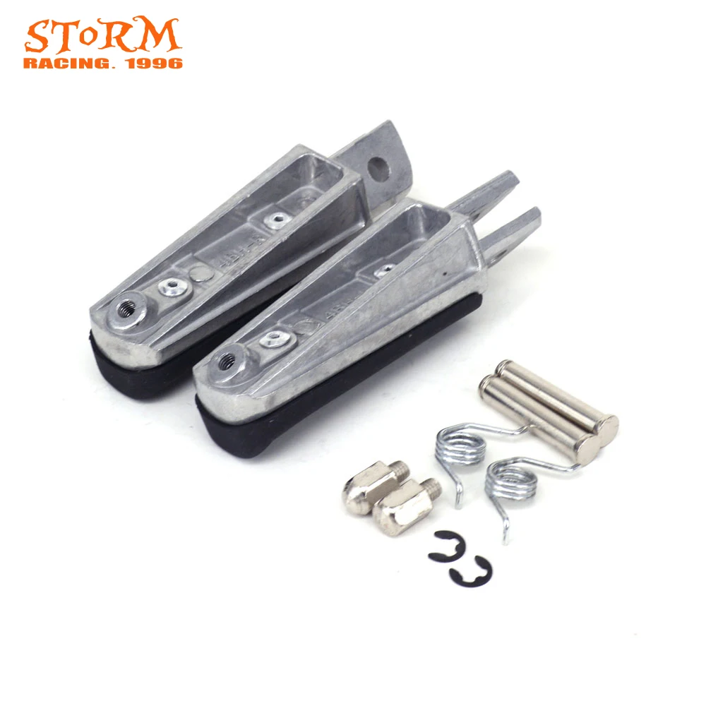 Motorcycle Front Foot Pegs Footrest Pedals Aluminum For TDR125R FZ6Fazer S2 Naked FZR600 R FZS600 XJ600 N S Diversion YZF600R6