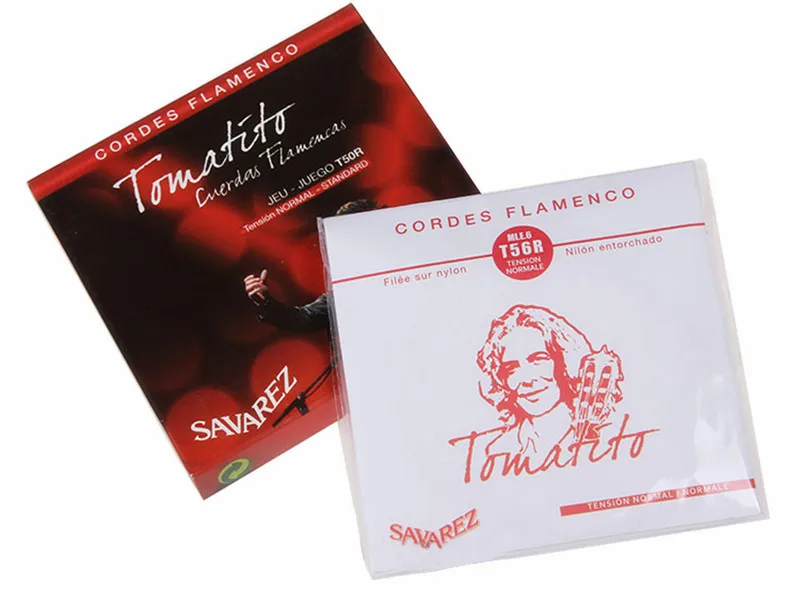 Savarez Tomatito Flamenco T50J T50R Nylon Classical Guitar Strings, High/Normal Tension