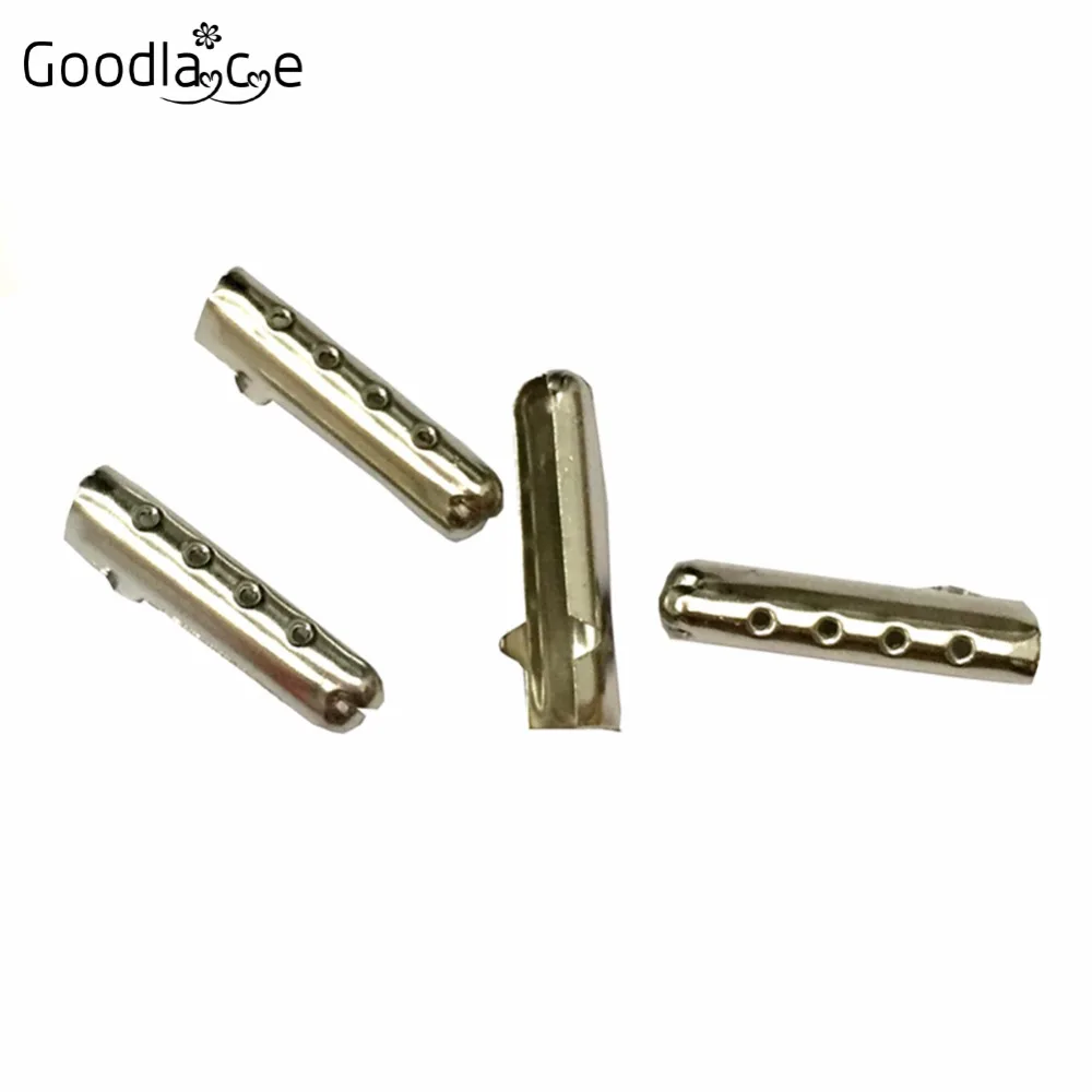 20 PCS Set Metal Aglets DIY Shoelaces Repair Shoe Lace Tips Replacement Head