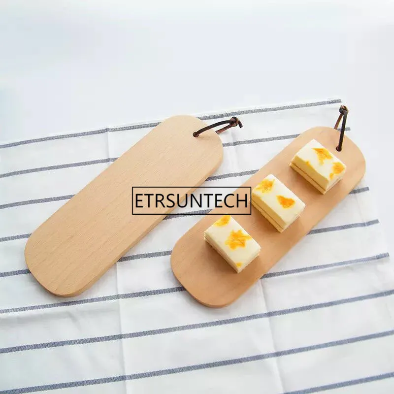 Beech Wood Cutting Sushi Board Long Length Platter Restaurant Wooden Sushi Dishes Meat Roller Plate