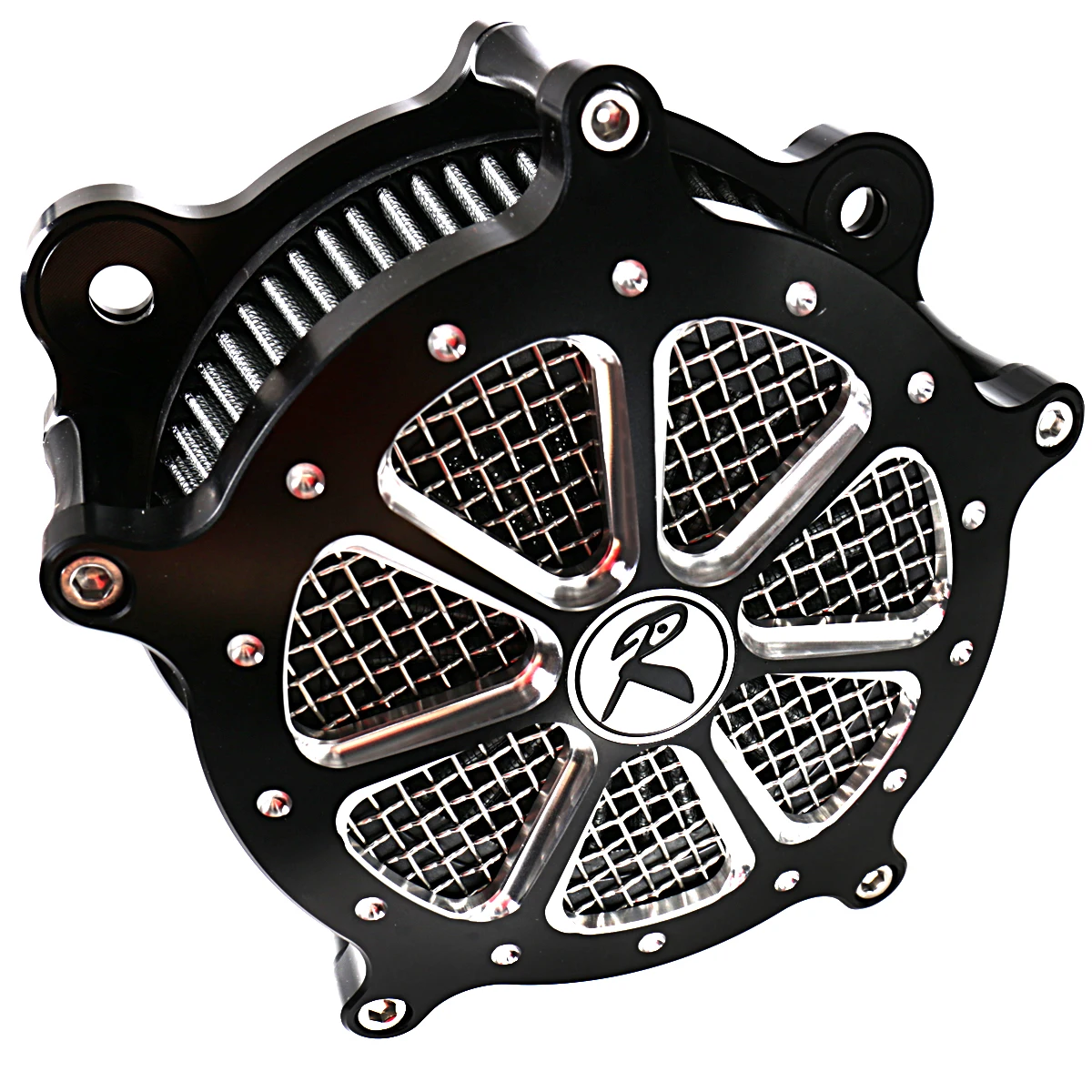 Shallow Cut Billet Aluminum Air Cleaner Kit Fit For Harley Touring Electra Street Glide Road King FLHX FLHR FLH/T FLTR 2008-2016