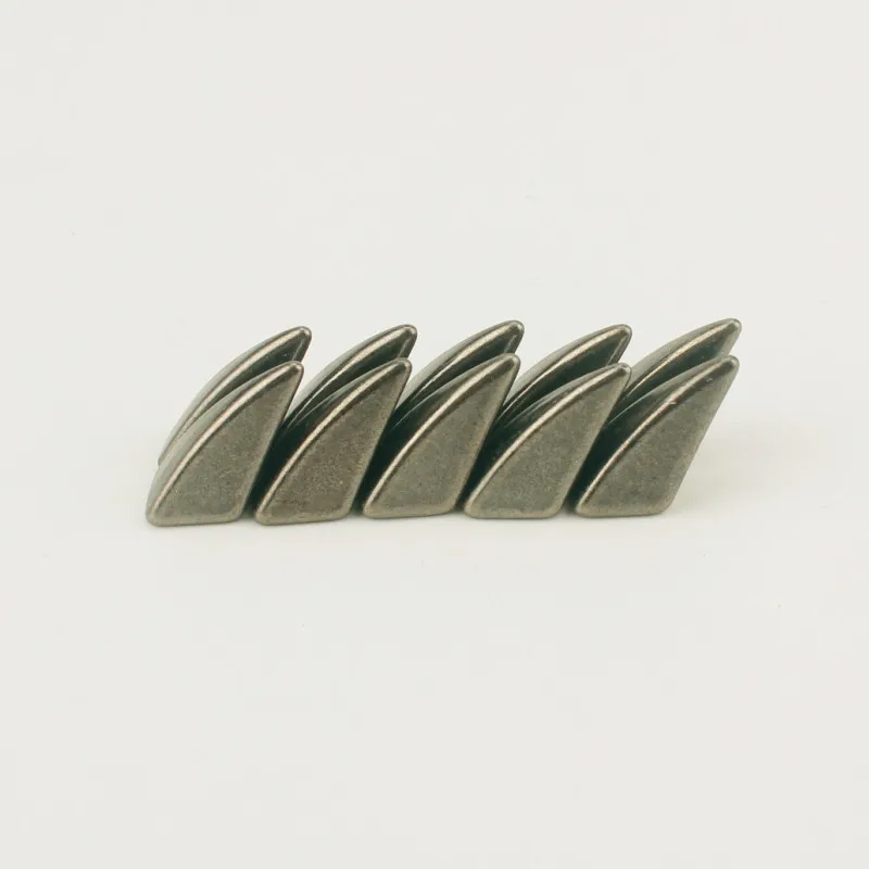 10PCS 10*20mm Gun-black Punk Rock DIY Studs Rivets Horn Shark Fin Screwback Spikes Decoration Metal Bullet tachuelas para ropa
