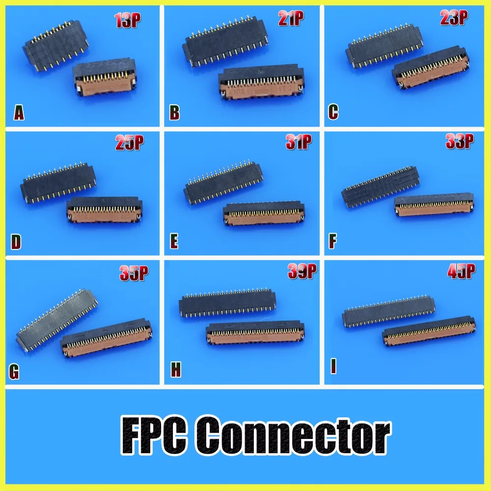 Connettore JCD FPC serie FH26 0.3 passo 13/21/25/31/35/39/41/45/51/61 Pin