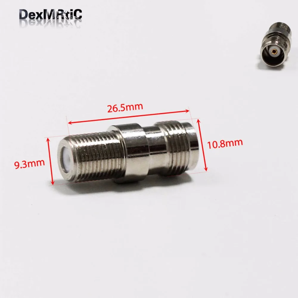 1pc  TNC  Female Jack  switch  F  Female Jack  RF Coax Adapter convertor  Straight  Nickelplated  NEW wholesale