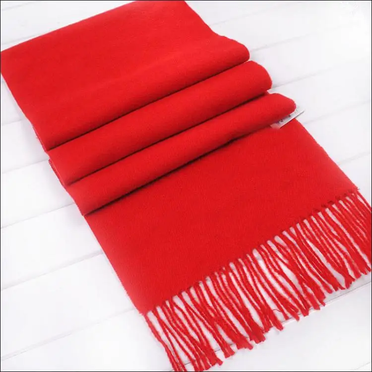 

Newest 2020 hot women's scarves thickening scarf fashion Pashmina unisex shawls Chinese festival red drop shipping