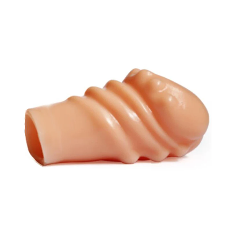 Silicone Reusable Foreskin Glans penis Sleeve Enlargement Penis Extender Sex Toys for Men Male Delay Ejaculation Penis Cock Ring