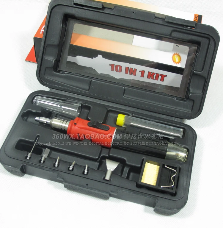 HS-1115K Professional Butane Gas Soldering Iron Kit Welding Kit Torch