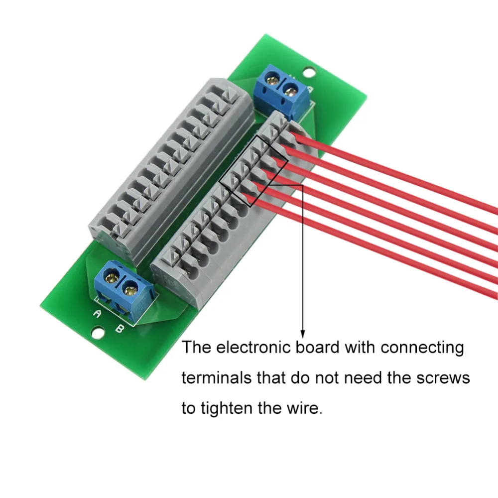 1X Power Distribution Board 2 Inputs 26 Outputs without Screw AC DC PCB008 Train Power Control