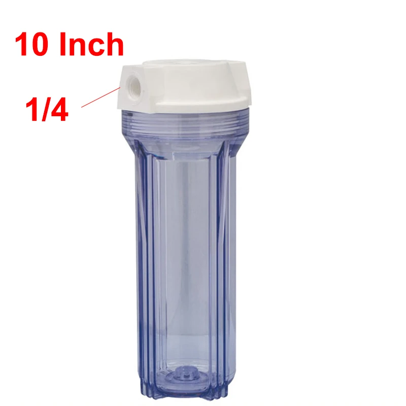 1pcs Water Filter Parts water filter bottle 10incn high 1/4 Inch Connector for Water Purifier RO Reverse Osmosis System machine