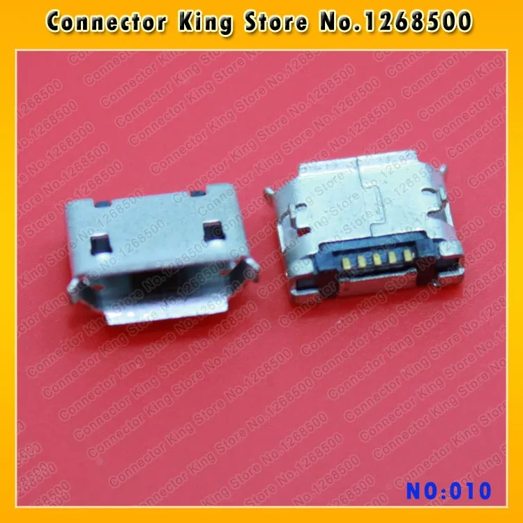 ChengHaoRan 100pcs/lot  Micro 5pin usb connector dip 6.4 female connector B type,MC-010