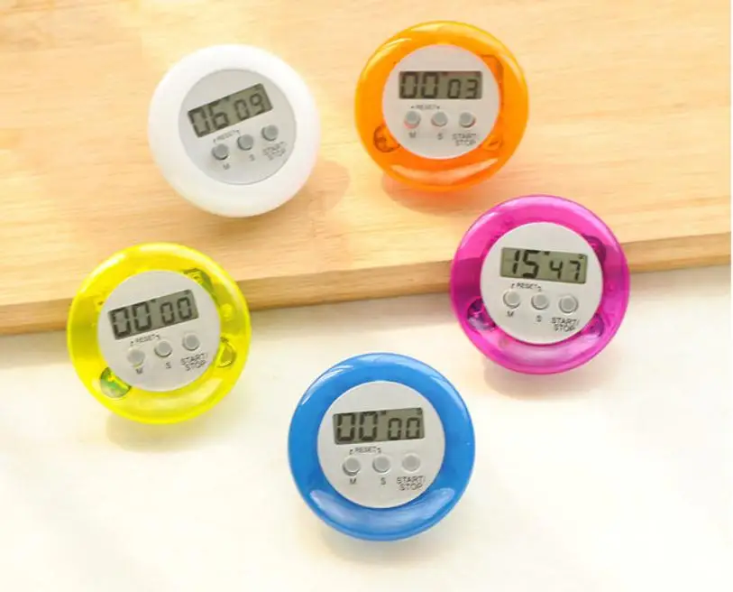 

100PCS Novelty Digital Kitchen Timer Kitchen Helper Mini Digital LCD Kitchen Count Down Clip Timer Alarm SN973