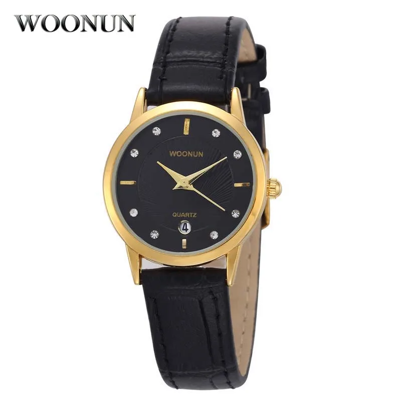 Relogio Feminino WOONUN Womens Watches Genuine Leather Band Japan Quartz Wrist Watches For Women Casual Ladies Watches hodinky