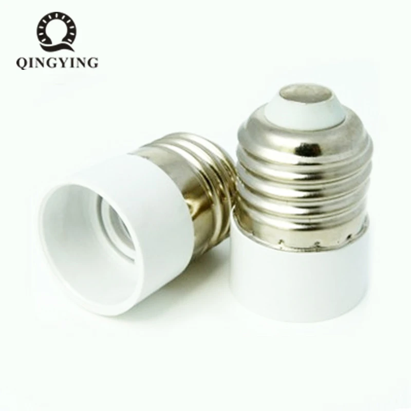 

10pcs E27 to E14 Extension lamp Base Conveter E27-E14 Holder Socket Fireproof Material For LED Bulb Adapter Conversion