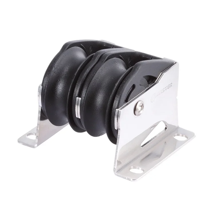 

Sailboat Dinghy 29mm 1 1/8 Inch Deluxe Double Upright Lead Block Small Boat Block Master SPB-2916F