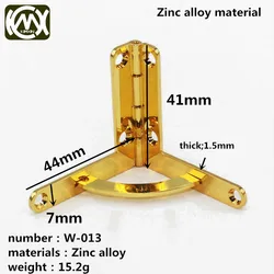Wooden box hardware accessories Upscale cigar box hinge Luxury hinge Gift box hardware accessories W-013 10pc/lot Free screw