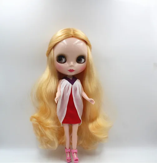 

Кукла Blygirl Blyth с золотыми волнами, кукла № 03bl953, обычное тело, 7 шарниров, нормальный цвет кожи